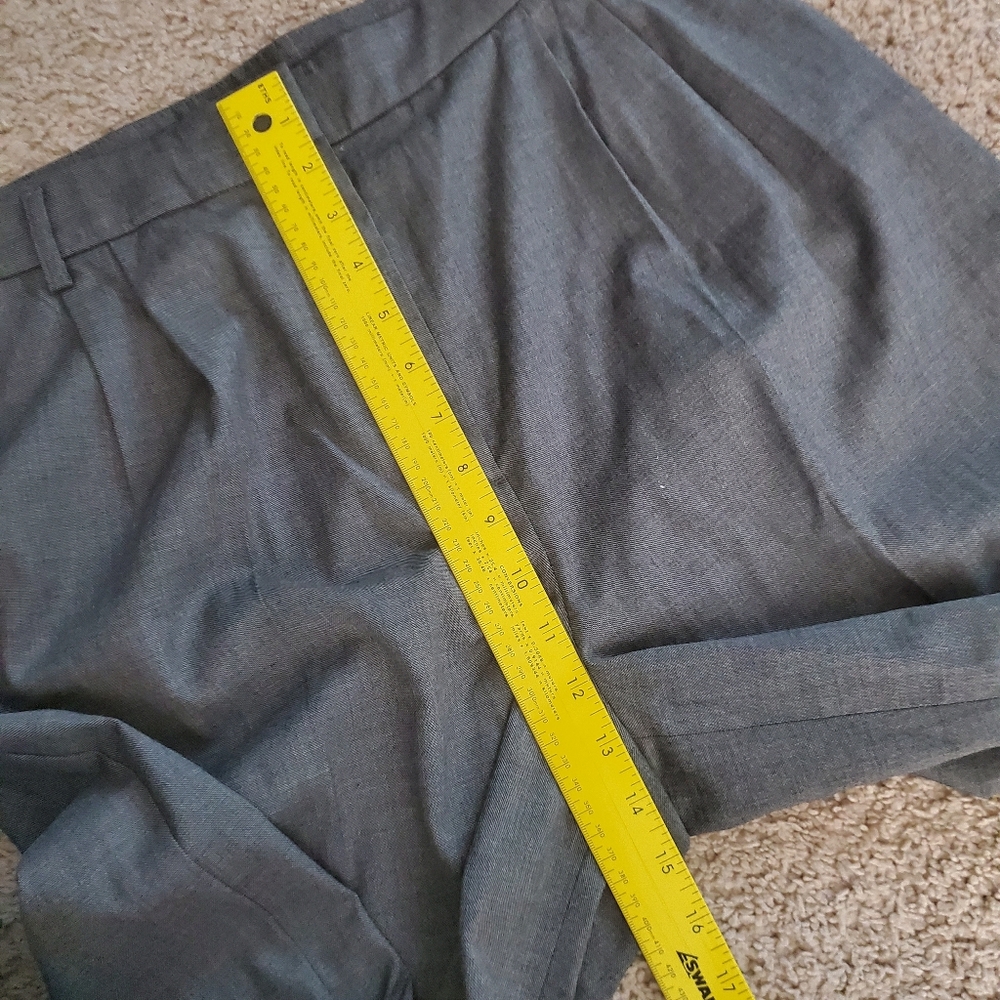Express Gray Wide Leg Trouser Work Pant Slacks Women's Size 10 - Picture 7 of 12